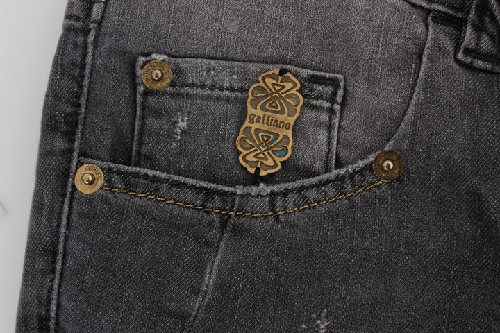 Elegant slim fit jeans with grey wash