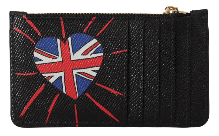 Elegant leather coin purse with zip closure