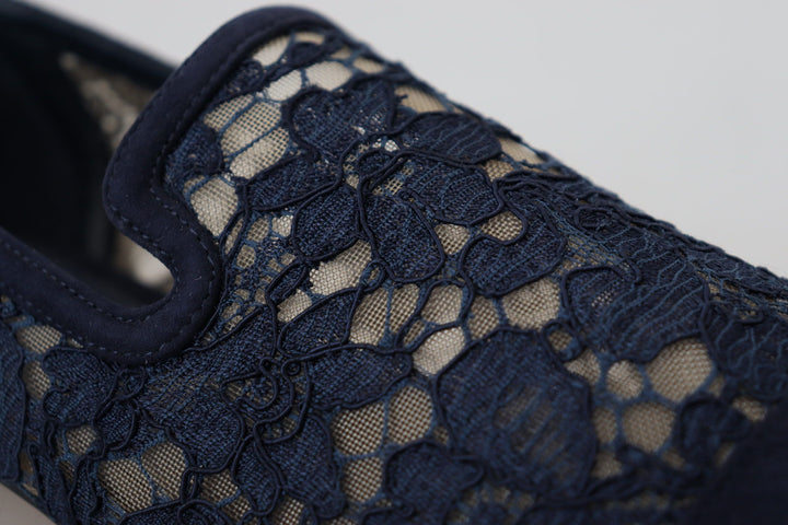 Elegant blue loafers flats - summer chic
