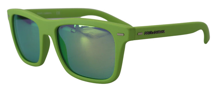 Grüne Gummi-Vollrandbrille DG6095 Acid-Sonnenbrille