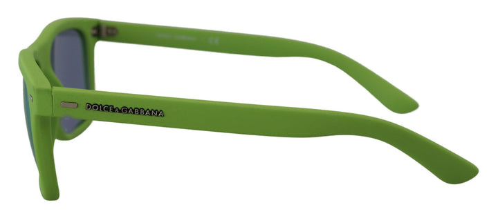 Grüne Gummi-Vollrandbrille DG6095 Acid-Sonnenbrille
