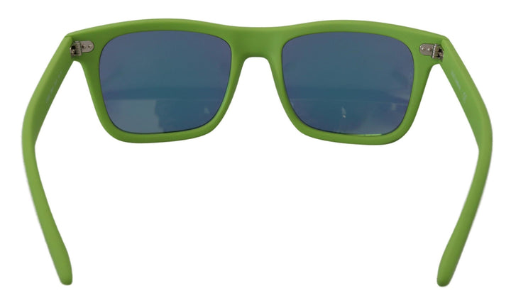 Grüne Gummi-Vollrandbrille DG6095 Acid-Sonnenbrille