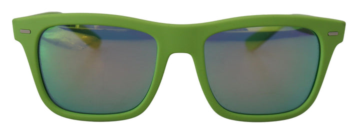 Grüne Gummi-Vollrandbrille DG6095 Acid-Sonnenbrille