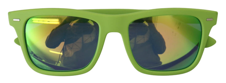 Grüne Gummi-Vollrandbrille DG6095 Acid-Sonnenbrille