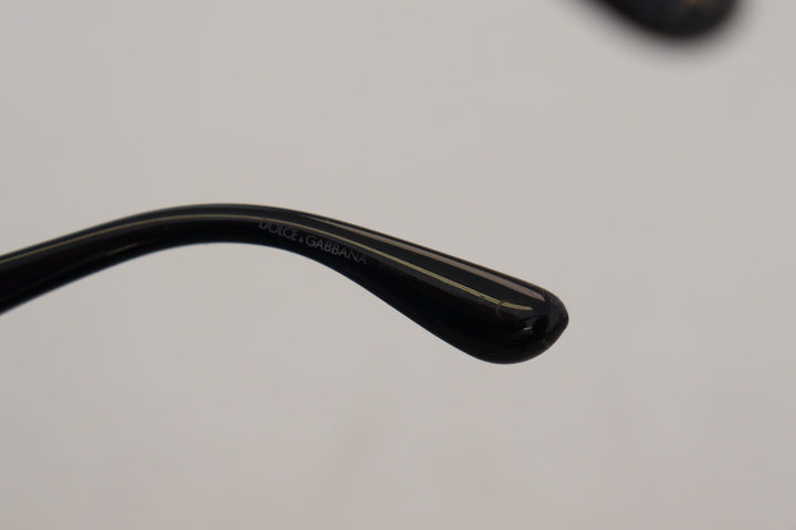 Schwarz Gold Pailletten Schmetterling Polarisierte Sonnenbrille DG4326