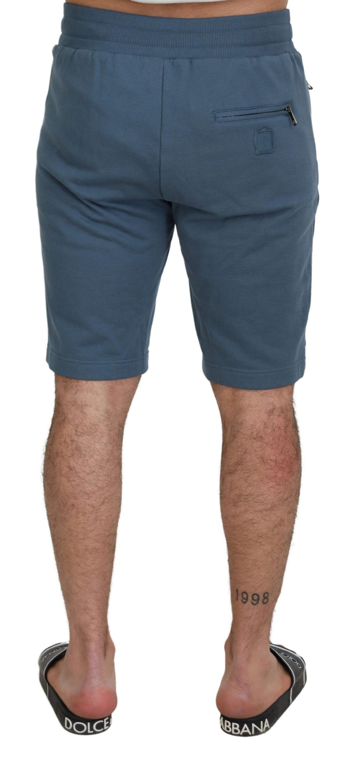 Blaue Baumwolle Bermuda Casual Herren Shorts