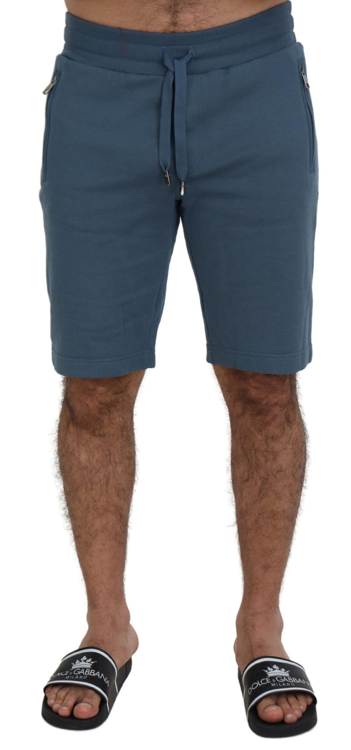 Blaue Baumwolle Bermuda Casual Herren Shorts