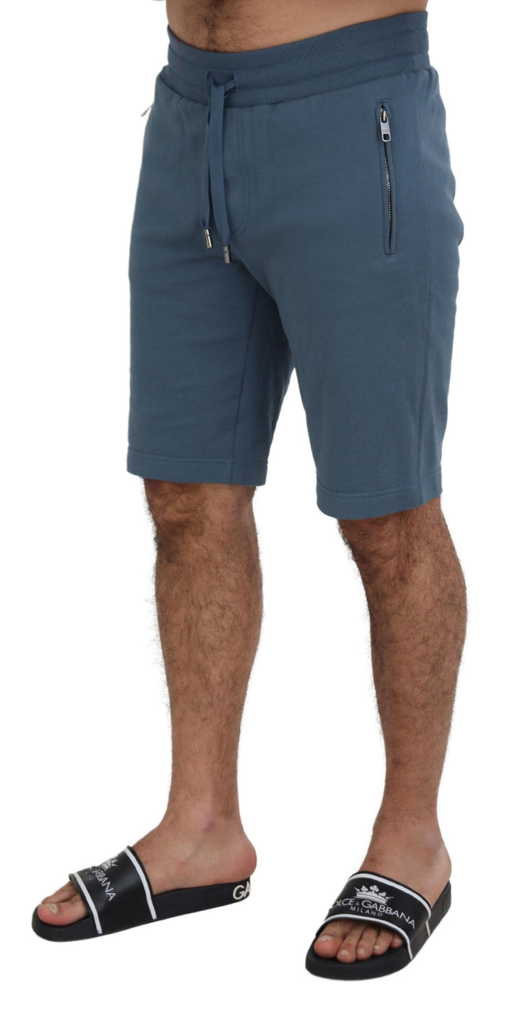 Blaue Baumwolle Bermuda Casual Herren Shorts