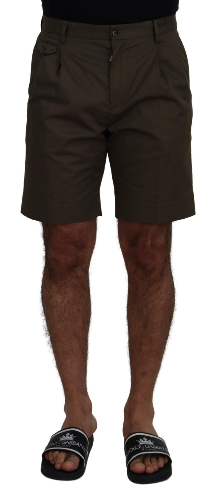 Grüne Chinos Baumwolle Casual Shorts
