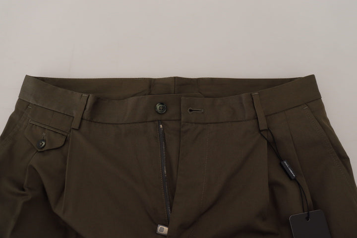 Grüne Chinos Baumwolle Casual Shorts
