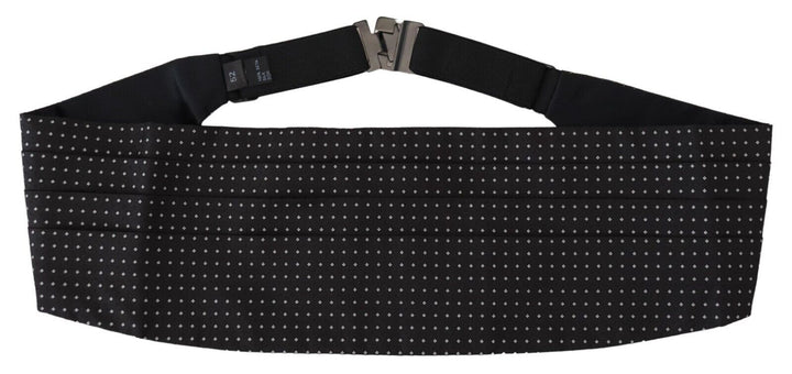 Elegant dotted silk cummerbund