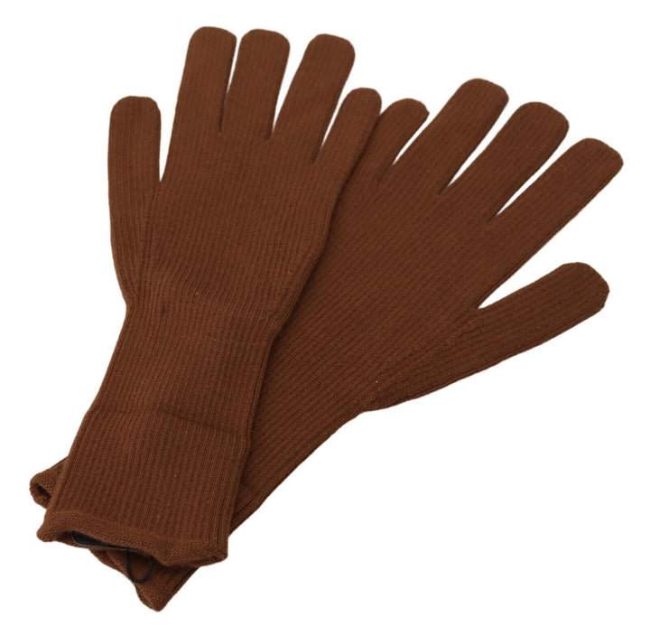 Braune Kaschmir-Handschuhe für Männer mit Handschuhen