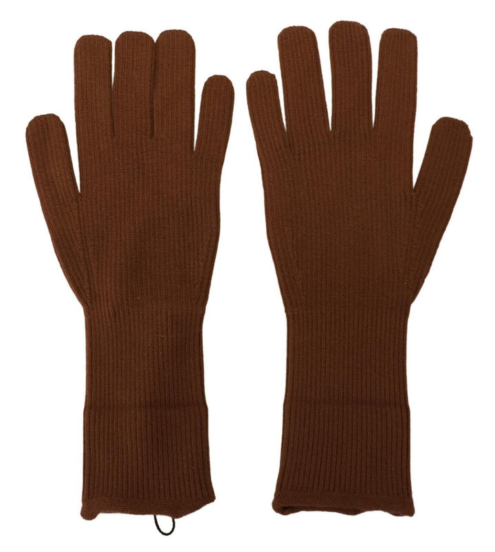 Braune Kaschmir-Handschuhe für Männer mit Handschuhen
