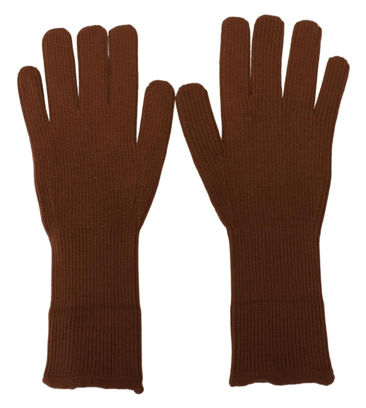 Braune Kaschmir-Handschuhe für Männer mit Handschuhen