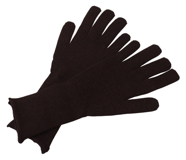 Braun Kaschmir Seide Hände Mitten Herrenhandschuhe
