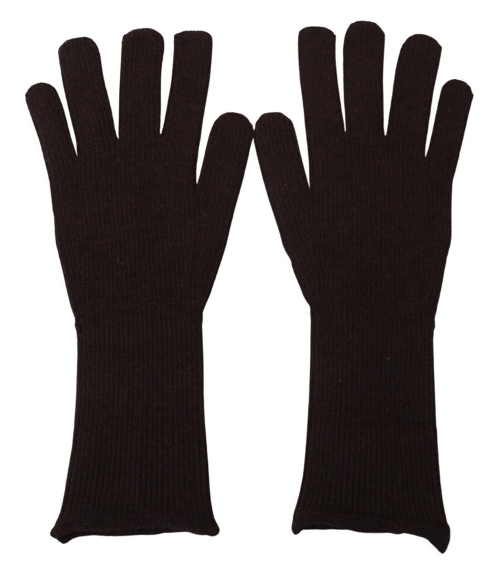 Braun Kaschmir Seide Hände Mitten Herrenhandschuhe