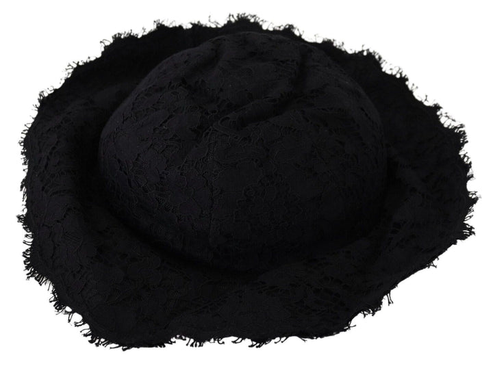 Elegant sun-friendly black designer hat