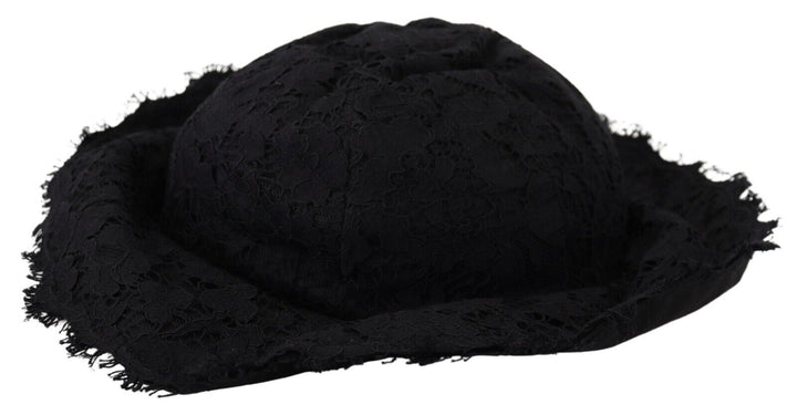 Elegant sun-friendly black designer hat