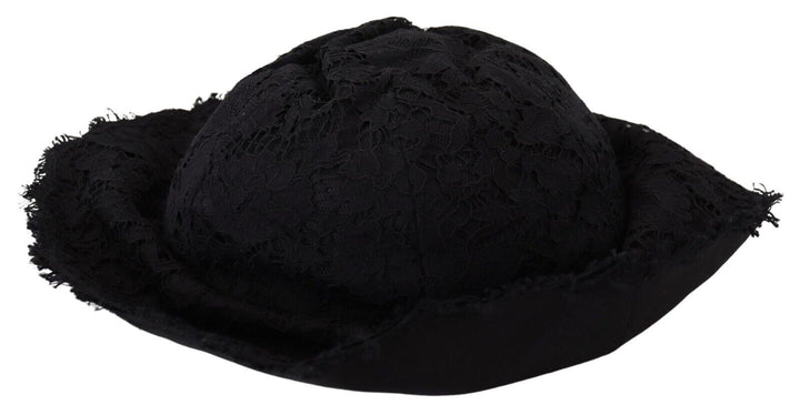 Elegant sun-friendly black designer hat