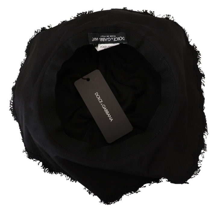 Elegant sun-friendly black designer hat