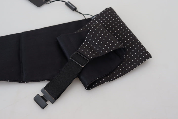 Elegant dotted silk cummerbund