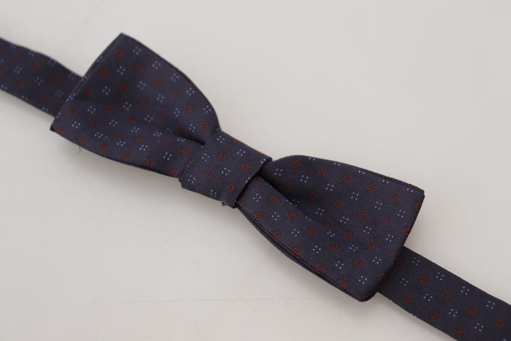 Elegant patterned silk bow tie