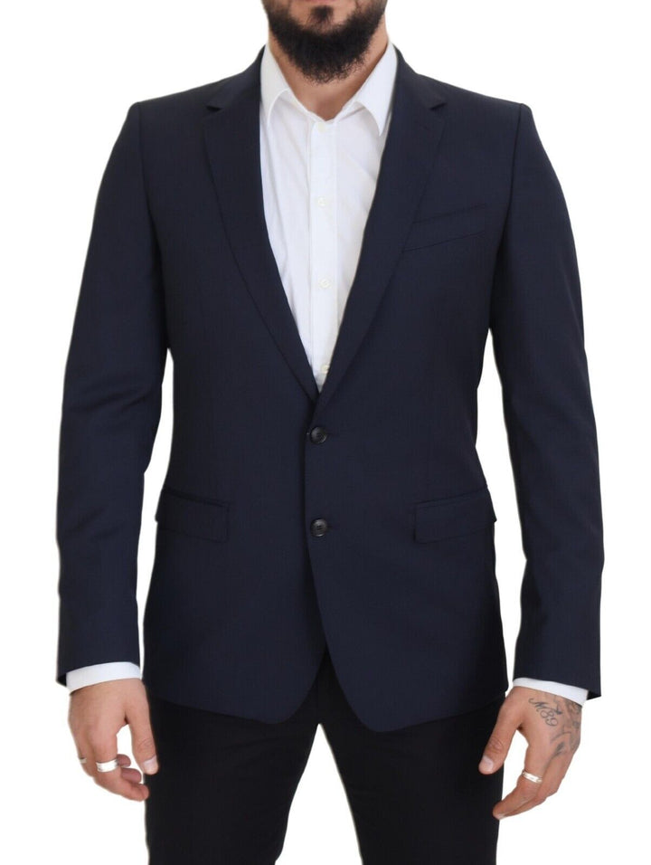 Dunkelblauer einreihiger MARTINI Blazer aus Wolle