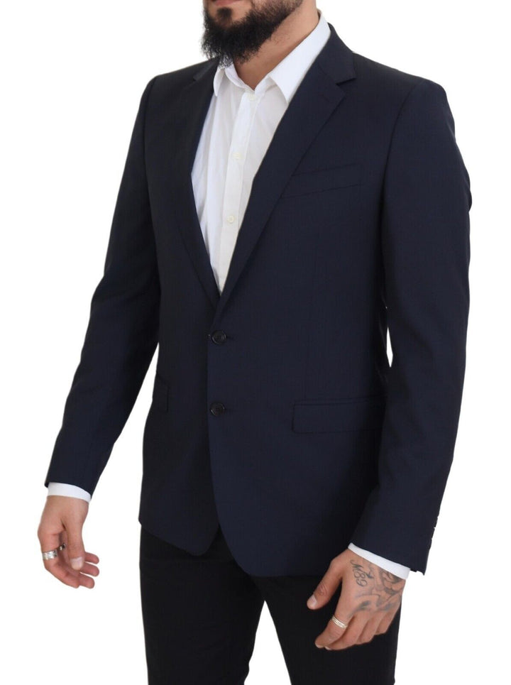Dunkelblauer einreihiger MARTINI Blazer aus Wolle