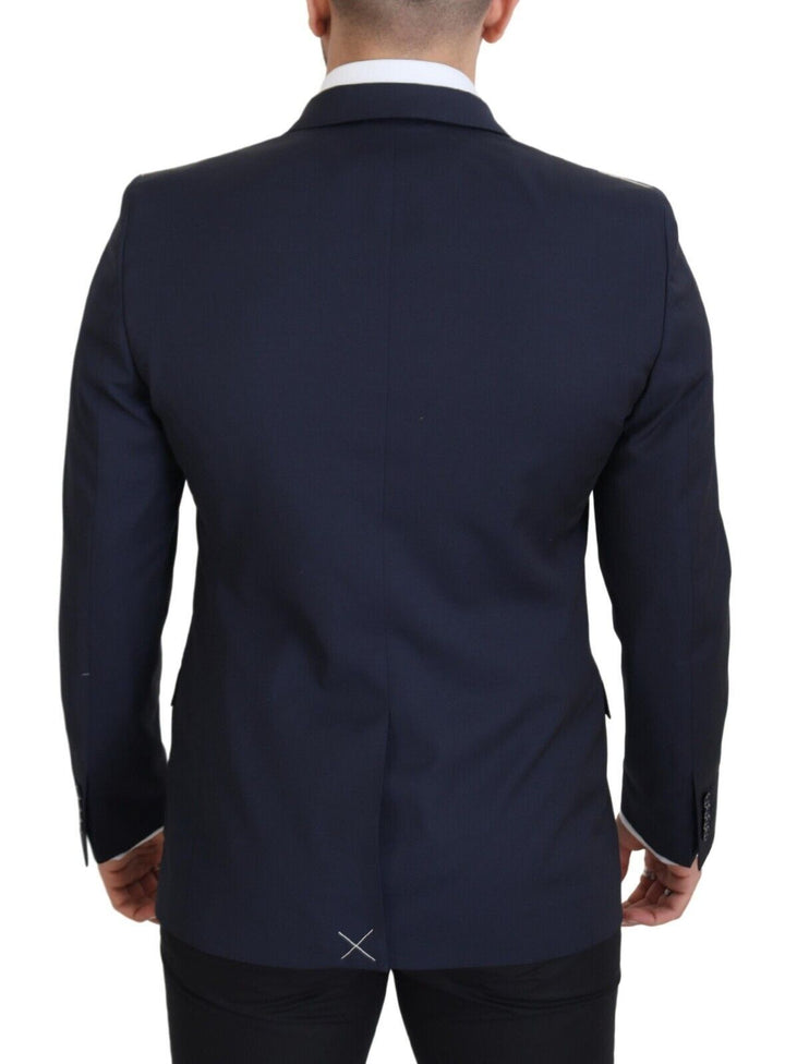 Dunkelblauer einreihiger MARTINI Blazer aus Wolle