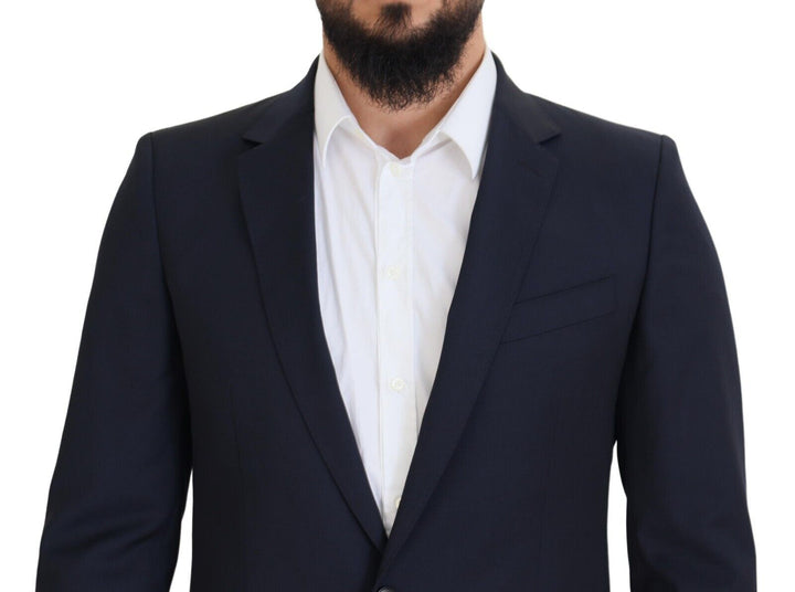 Dunkelblauer einreihiger MARTINI Blazer aus Wolle