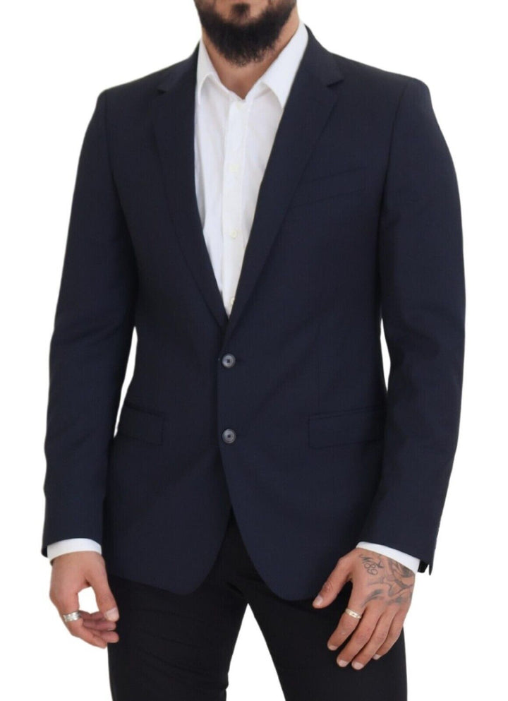 Dunkelblauer einreihiger MARTINI Blazer aus Wolle