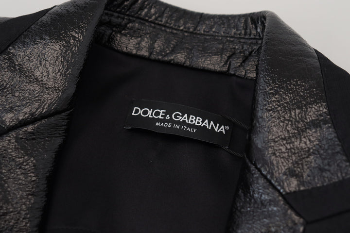 Elegant black designer jacket in short form