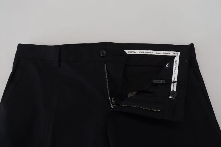 Schwarze formelle Chino-Hose aus Baumwolle