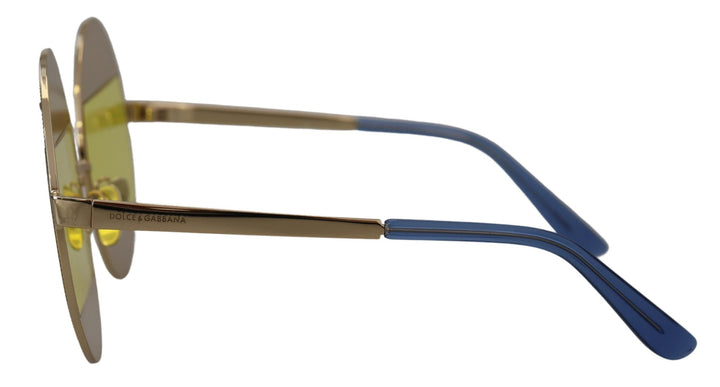 Gold Oval Metall Kristalle Shades DG2209B Sonnenbrille