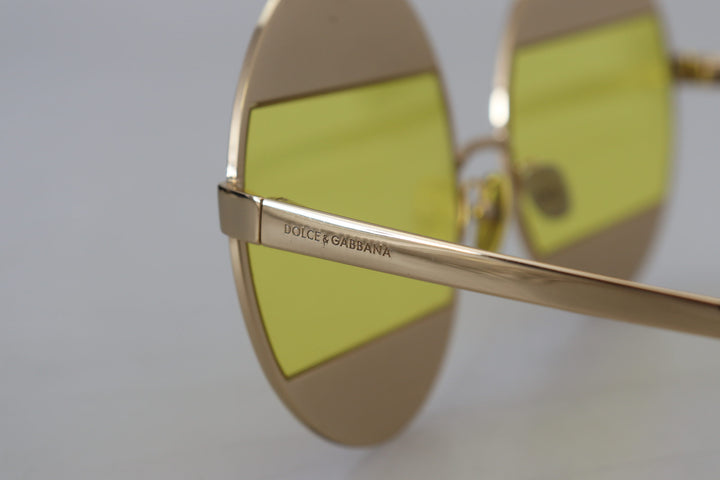 Gold Oval Metall Kristalle Shades DG2209B Sonnenbrille