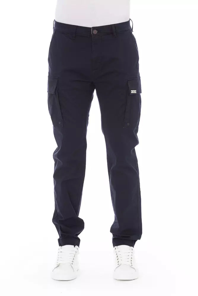 Blaue Baumwolle Herren Cargo-Hose