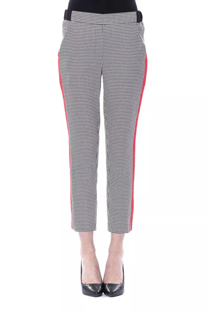 Schwarze Viskose-Hose für Damen