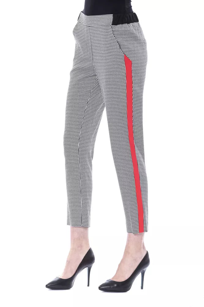 Schwarze Viskose-Hose für Damen