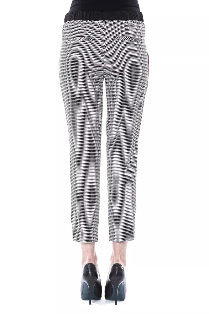 Schwarze Viskose-Hose für Damen