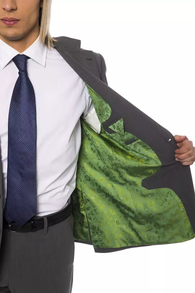 Grauer Herren-Wollblazer