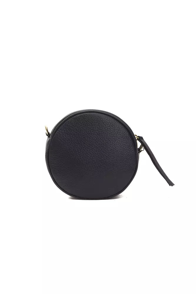 Graue Leder-Crossbody-Tasche für Damen