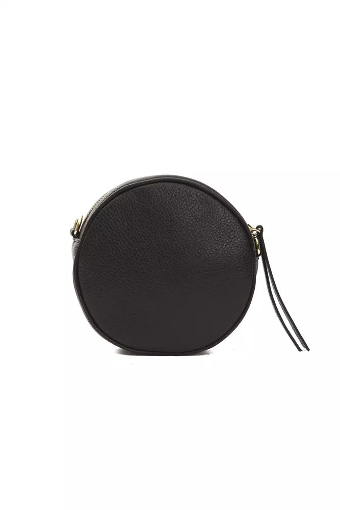 Schwarze Leder-Crossbody-Tasche für Damen