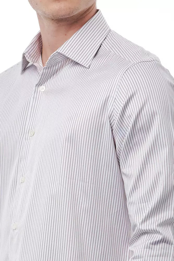 White cotton shirt for men