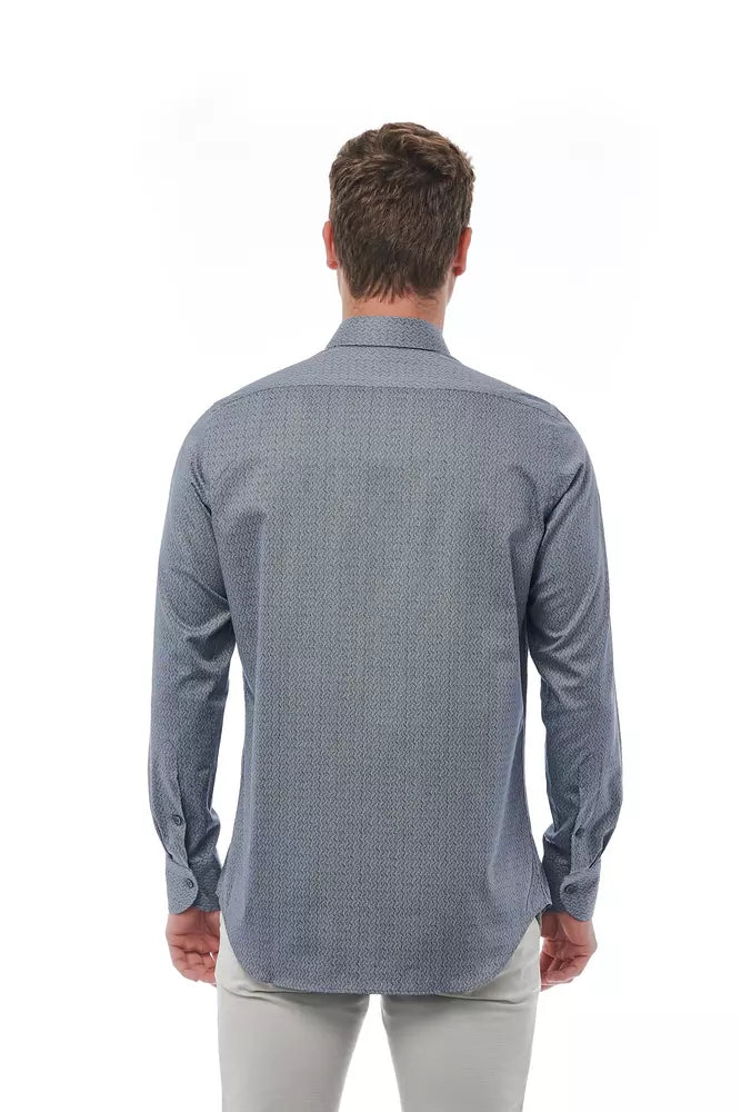 Black cotton shirt for men