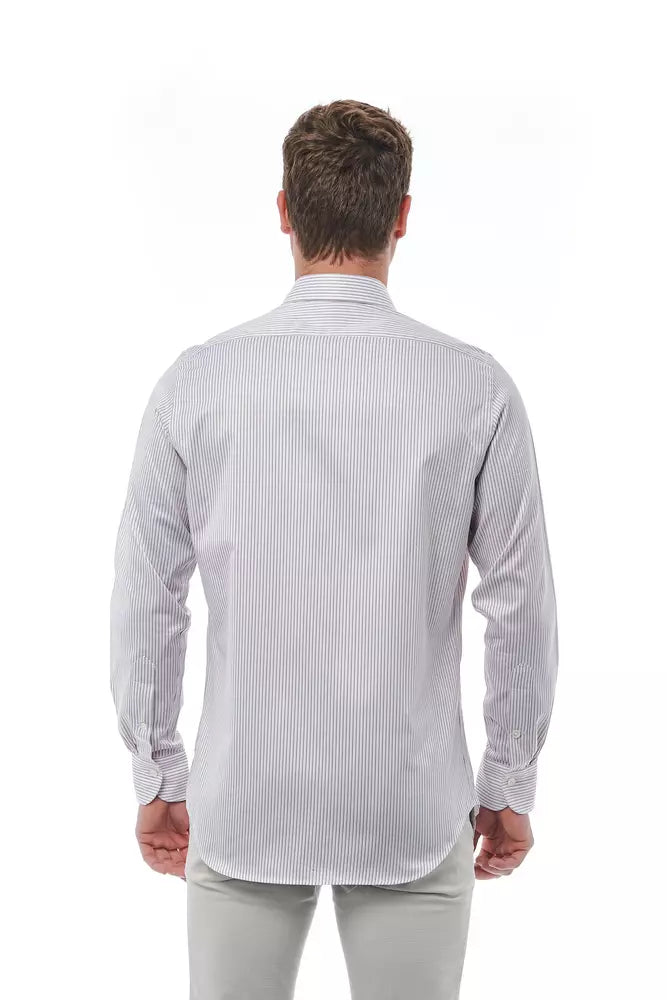 White cotton shirt for men