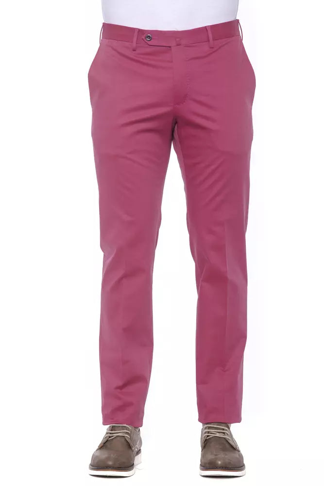 Fuchsia-Bunte Herren-Baumwollhose