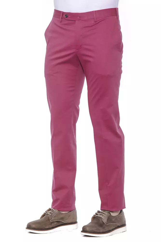 Fuchsia-Bunte Herren-Baumwollhose
