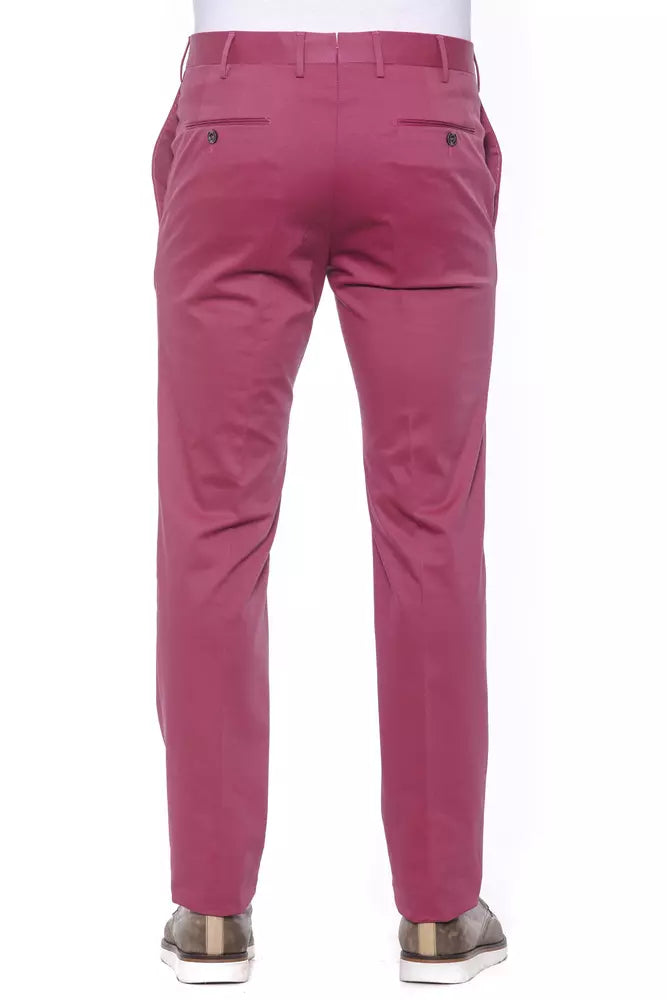Fuchsia-Bunte Herren-Baumwollhose