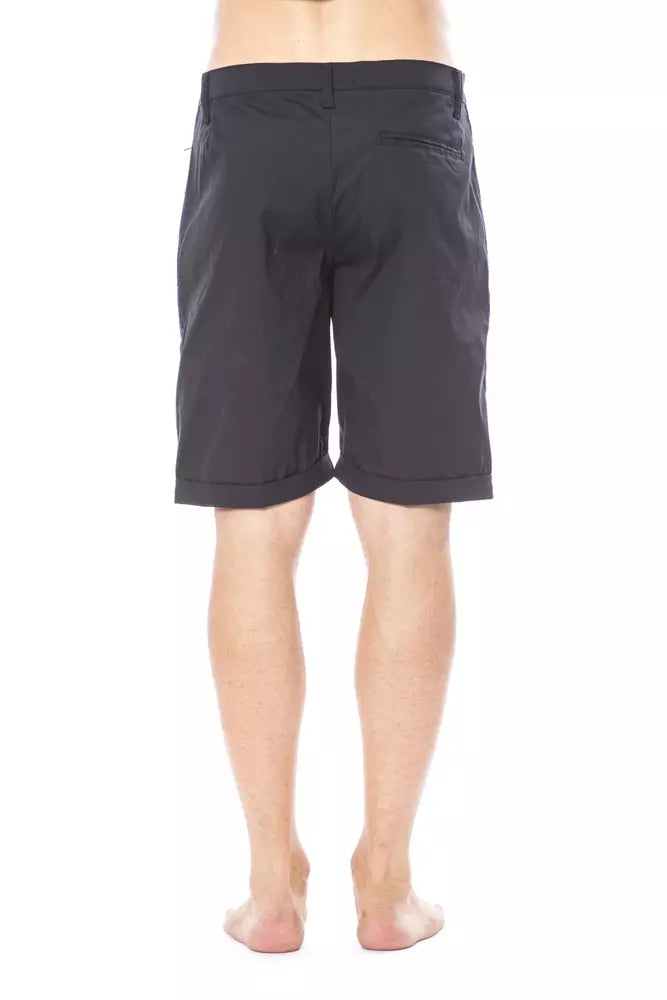Schwarze Baumwoll-Shorts für Herren