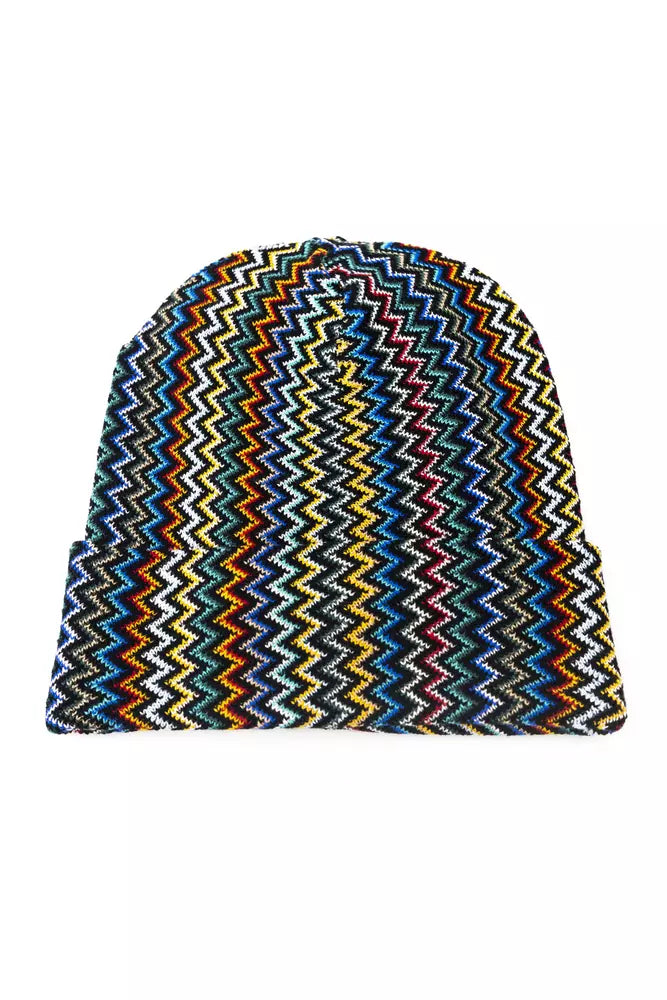 Multicolor Wolle Männer Hut